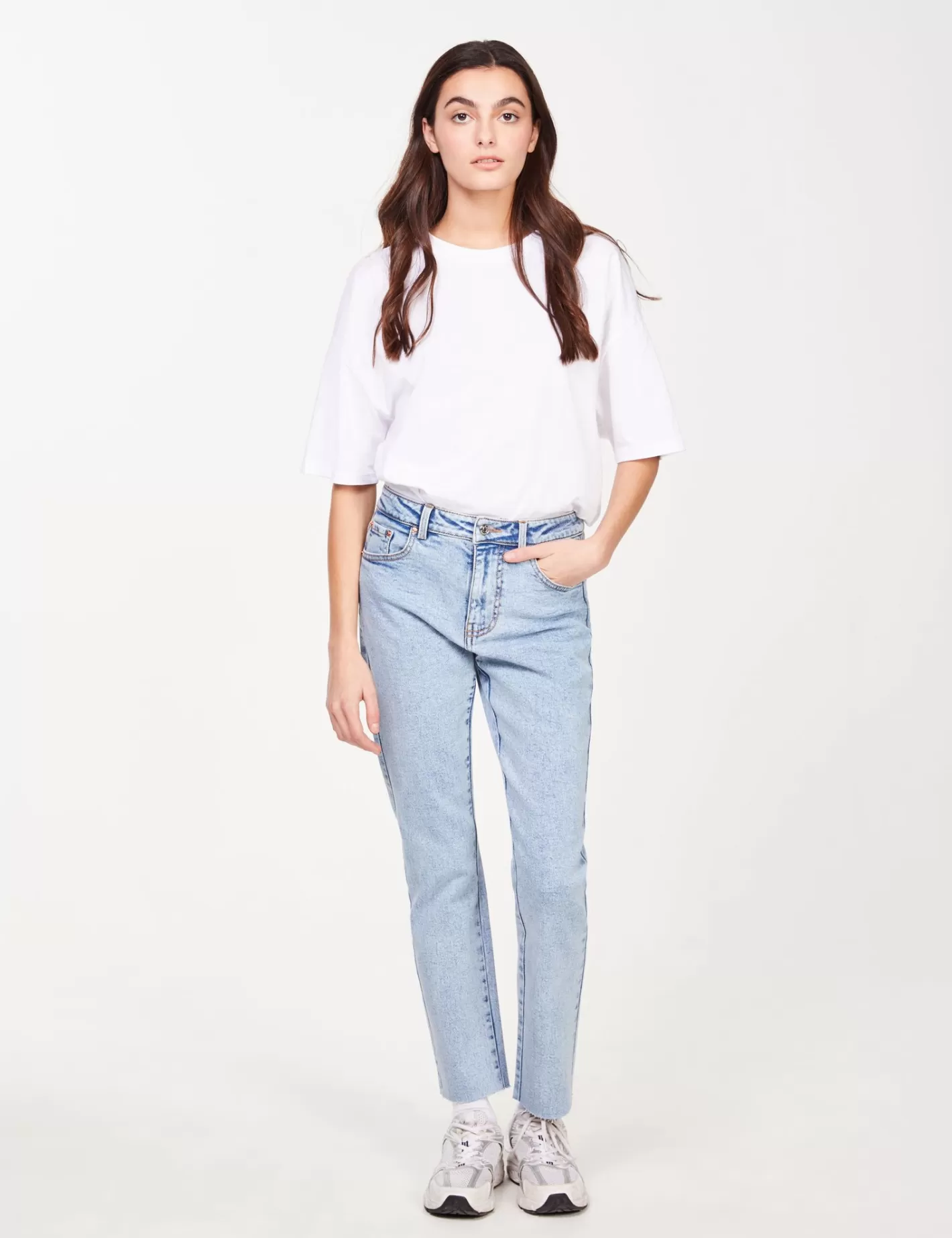 Jean bleu coupe slim mom^Jennyfer Flash Sale