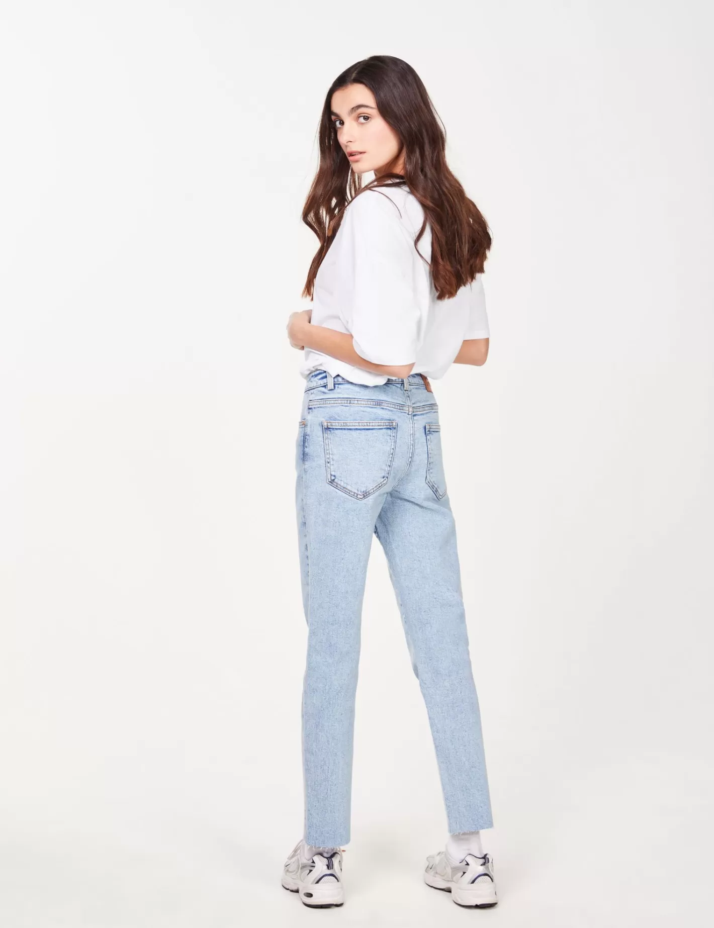 Jean bleu coupe slim mom^Jennyfer Flash Sale