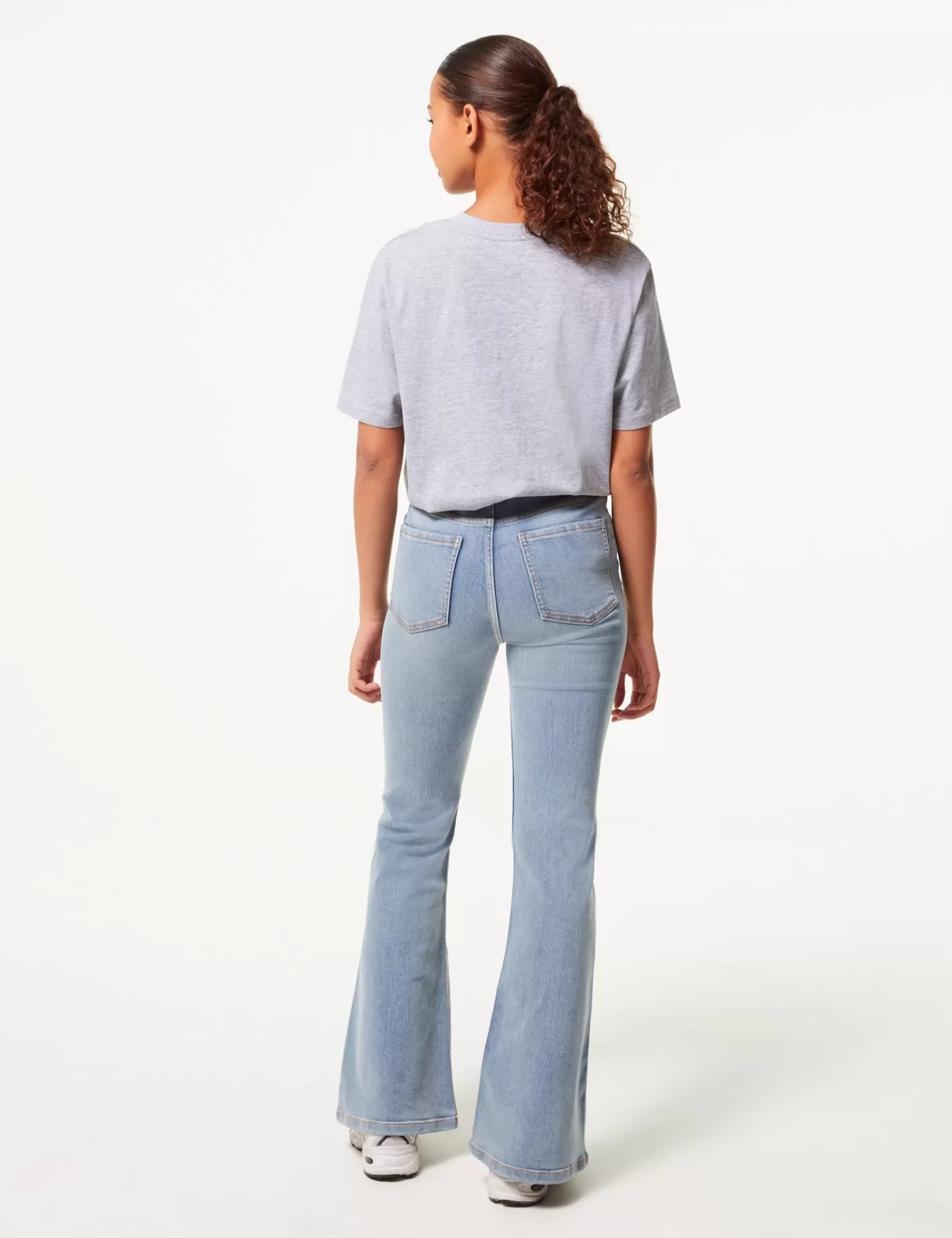 Jean flare taille haute bleu^Jennyfer Online