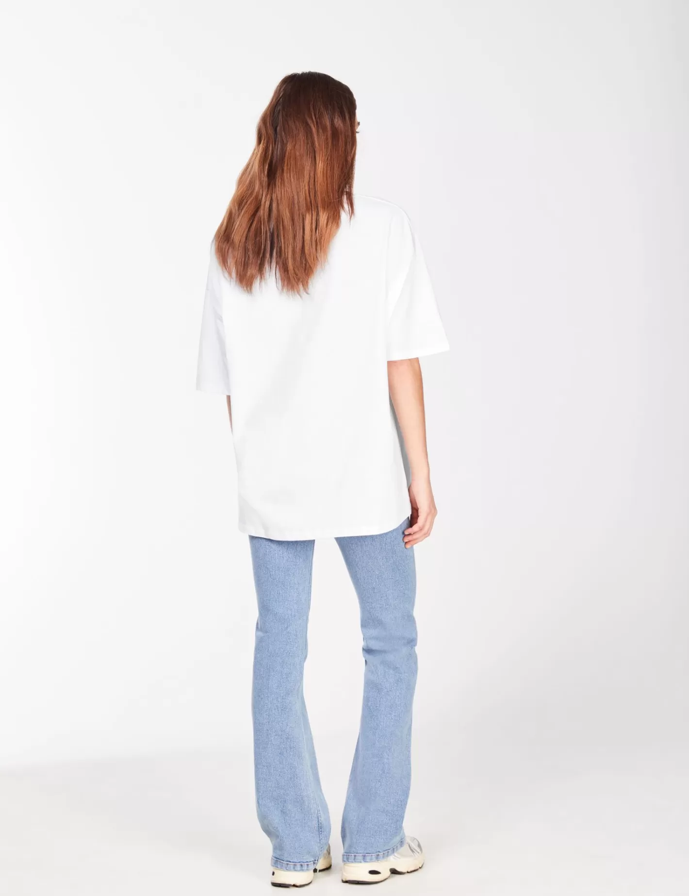 Jean flare taille haute bleu^Jennyfer Sale