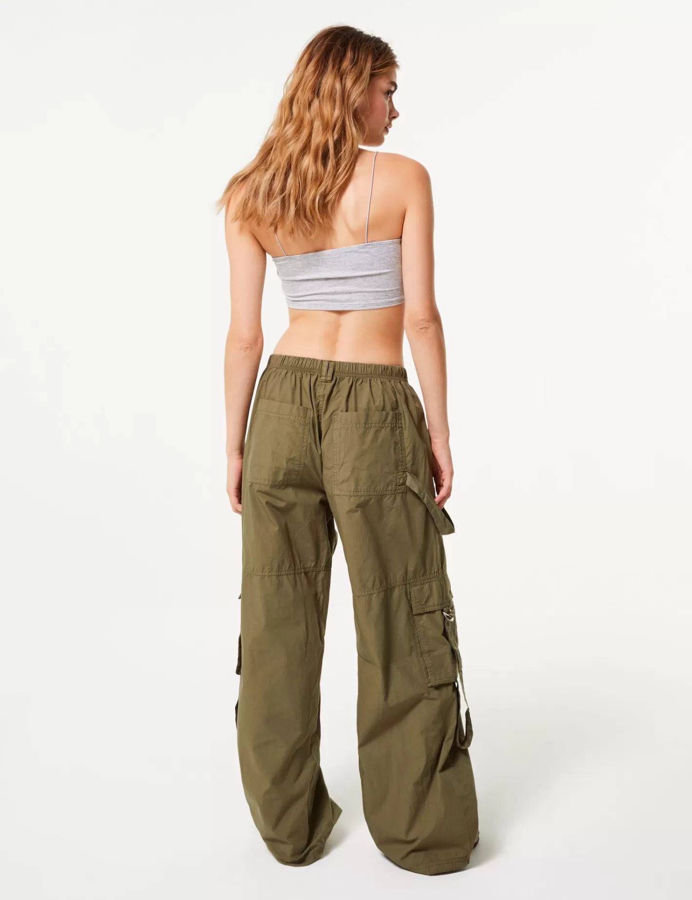 Pantalon cargo léger vert ^Jennyfer Clearance