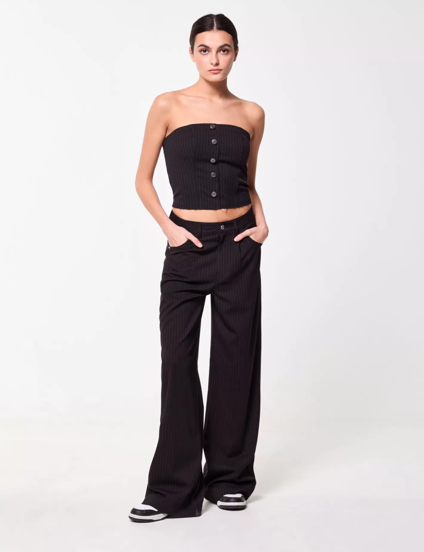 Pantalon droit à rayures ^Jennyfer Fashion