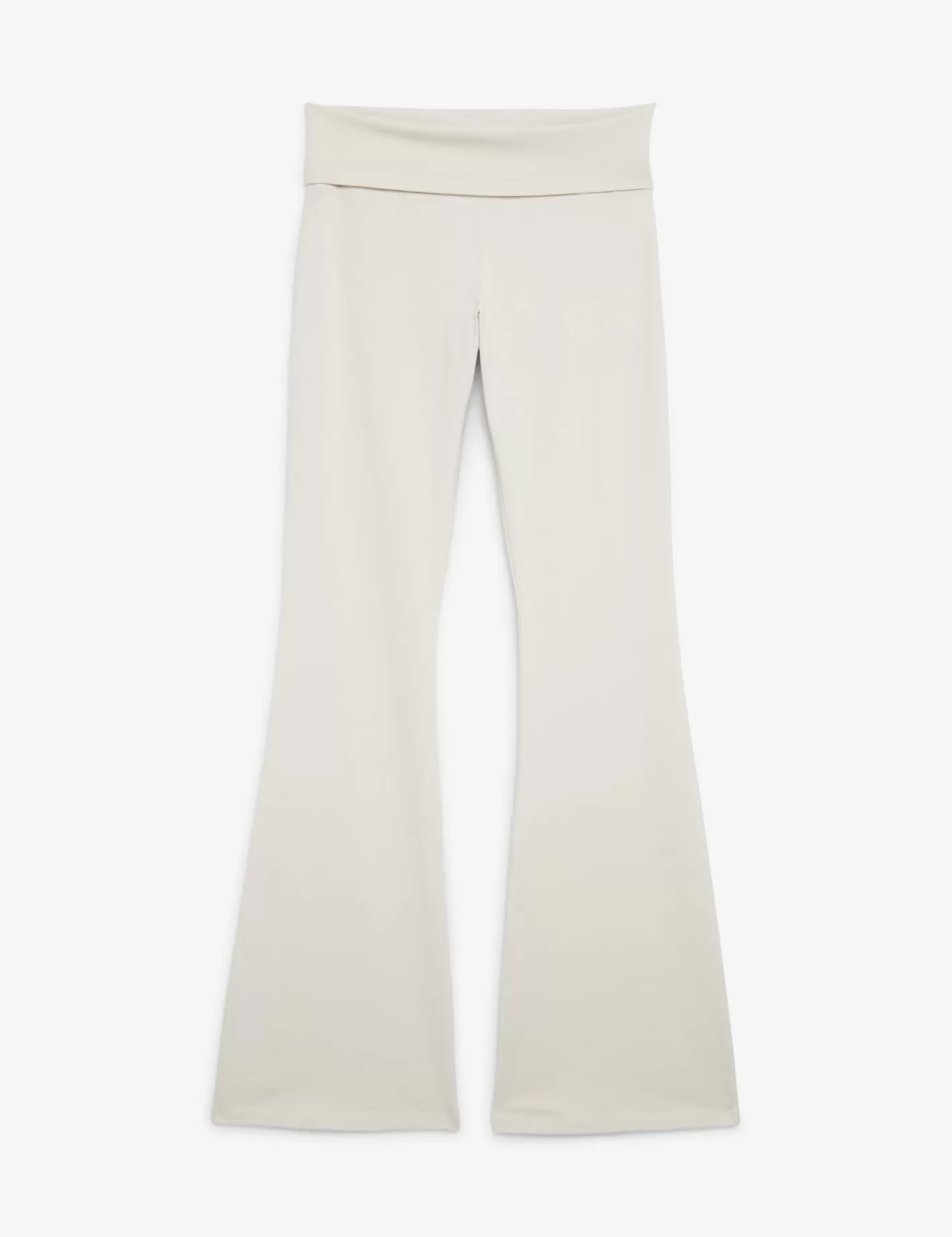 Pantalon évasé avec taille retroussée crème^Jennyfer Best