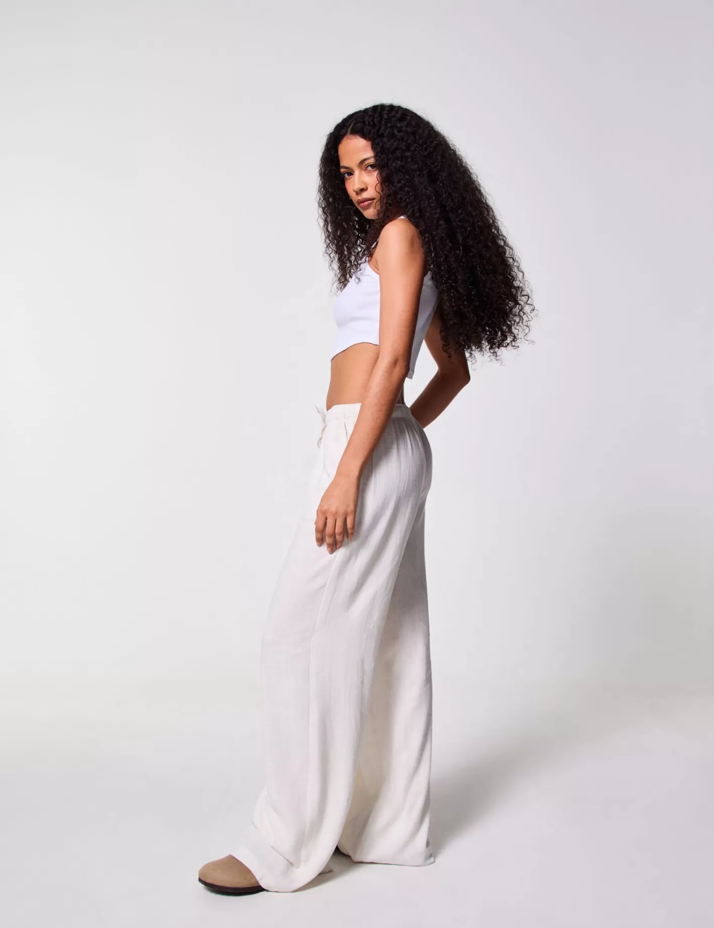 Pantalon fluide blanc cassé^Jennyfer Outlet