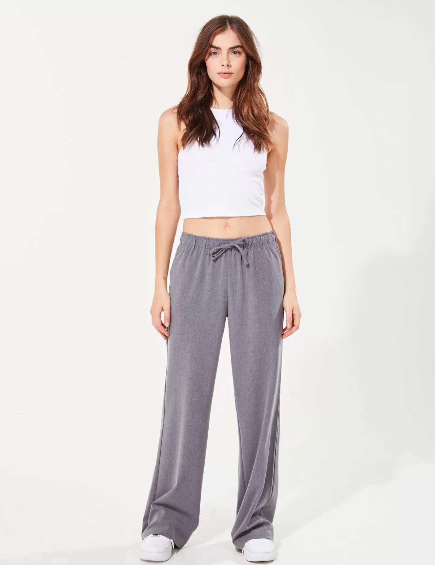 Pantalon jogger fluide gris^Jennyfer Flash Sale