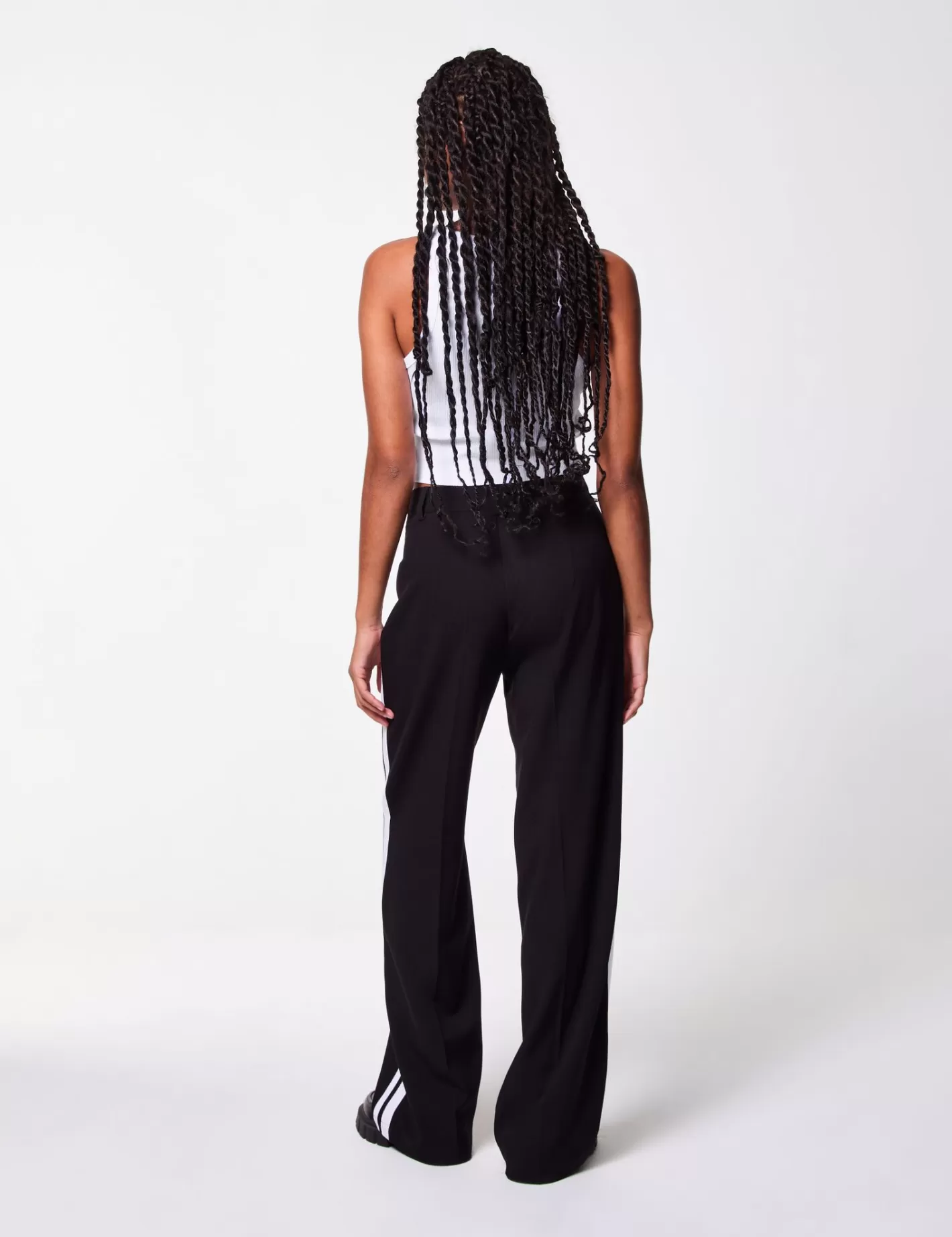 Pantalon palazzo avec bandes blanches sur les cotés^Jennyfer Cheap