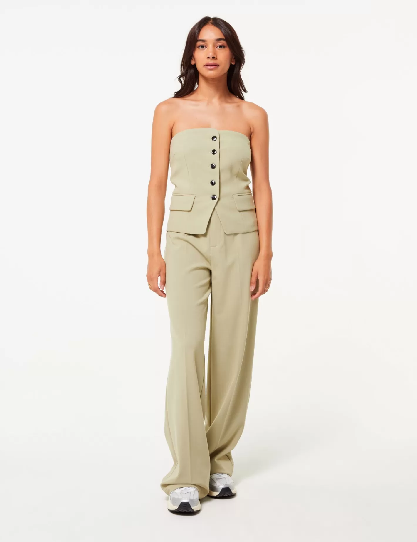 Pantalon palazzo vert moyen^Jennyfer Online