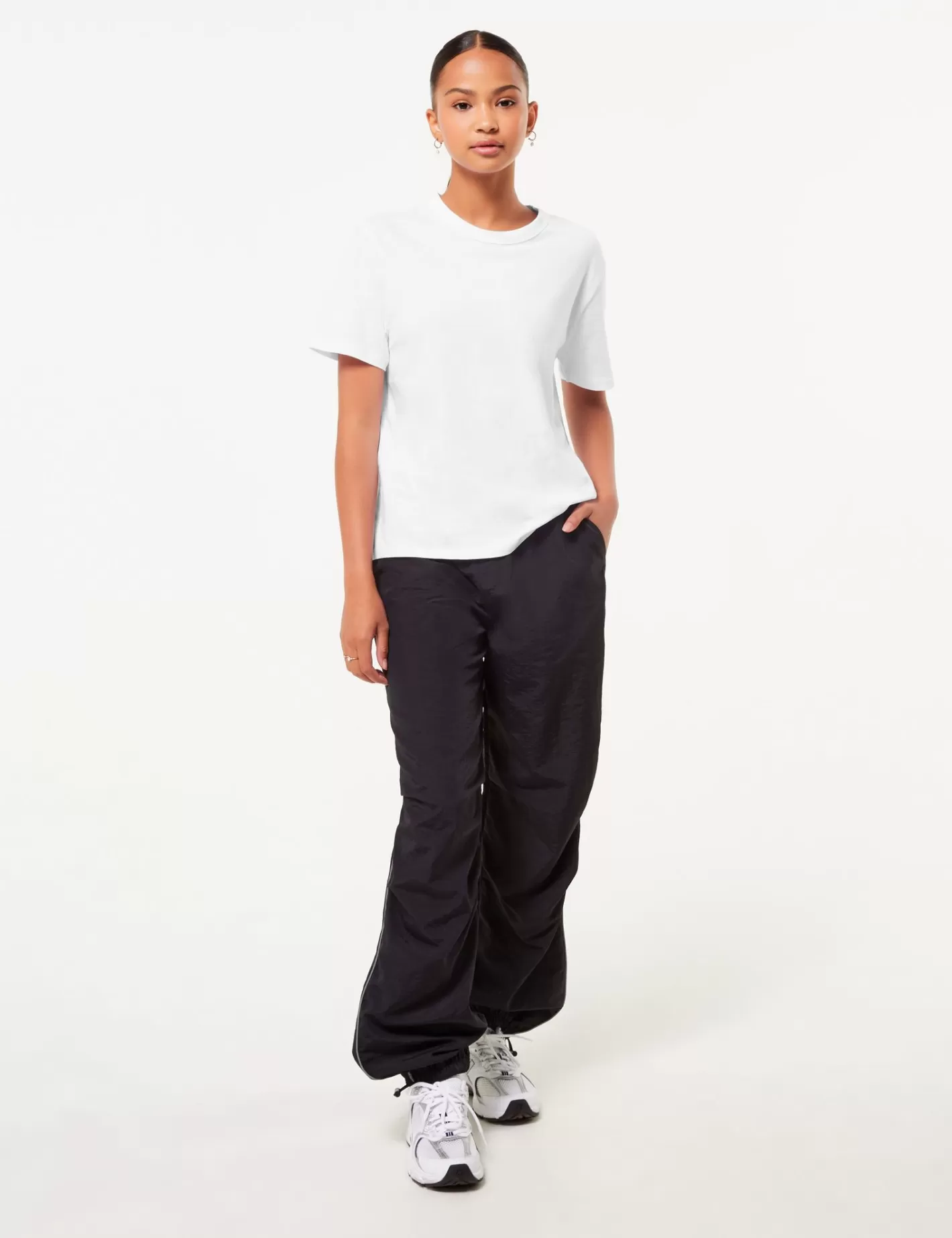 Pantalon parachute avec bandes grises^Jennyfer Online