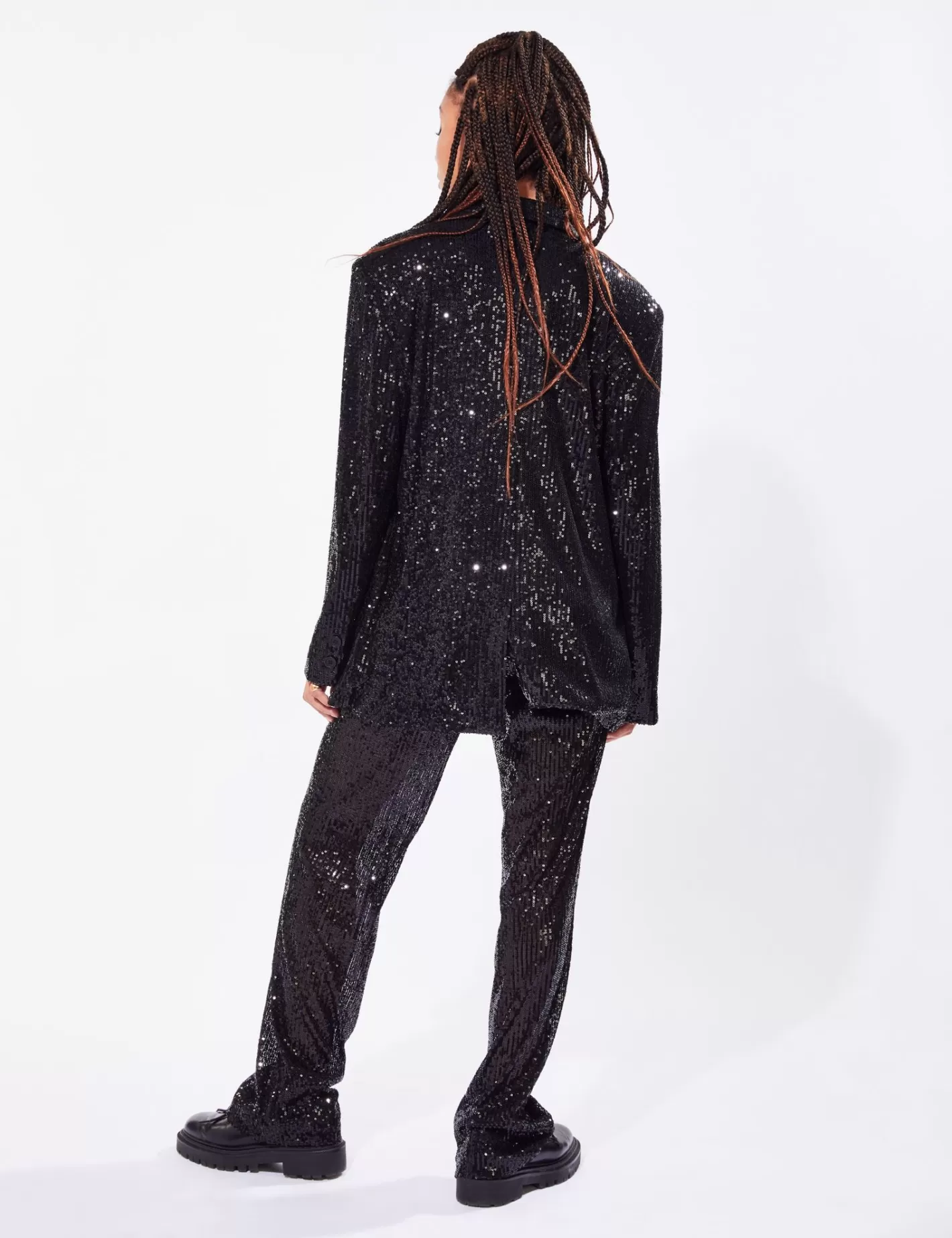 Pantalon slim évasé à sequins ^Jennyfer Shop