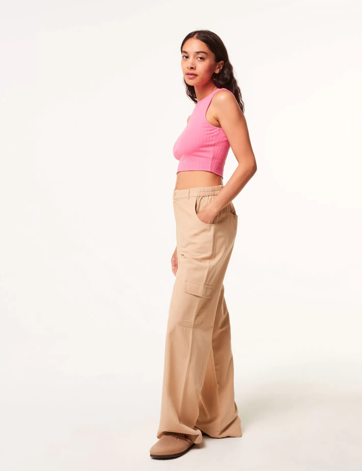 Pantalon wide leg fluide à poches^Jennyfer Discount