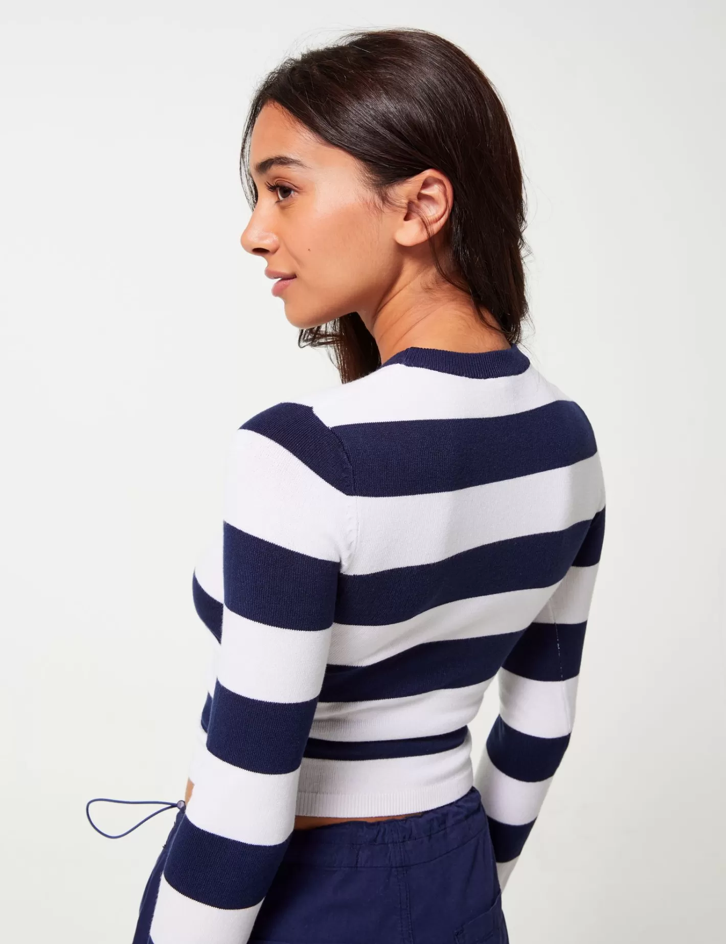 Pull basic à rayures marine et blanc^Jennyfer Clearance