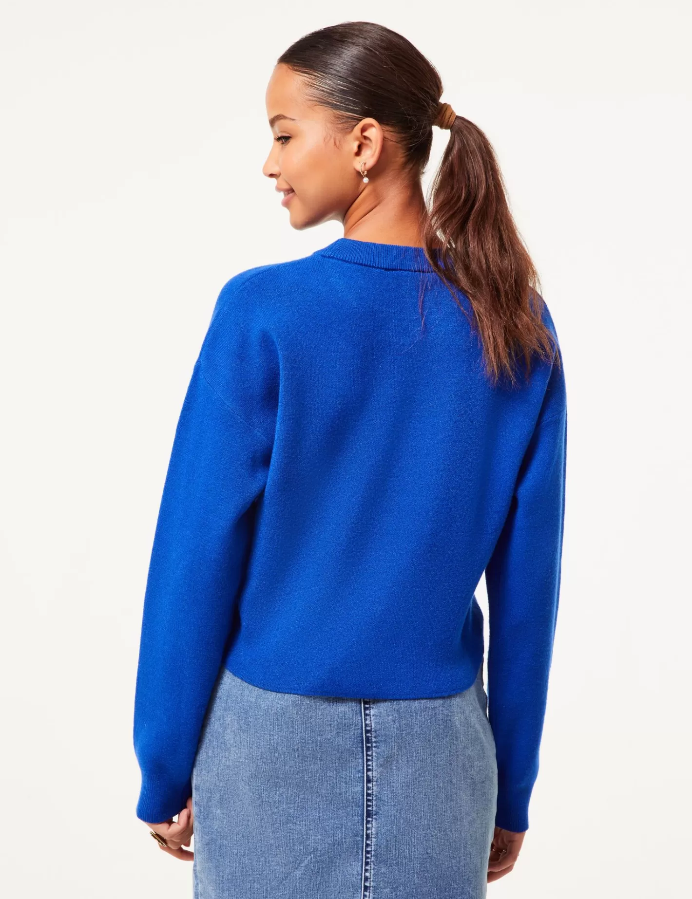 Pull maille côtelée court^Jennyfer Cheap