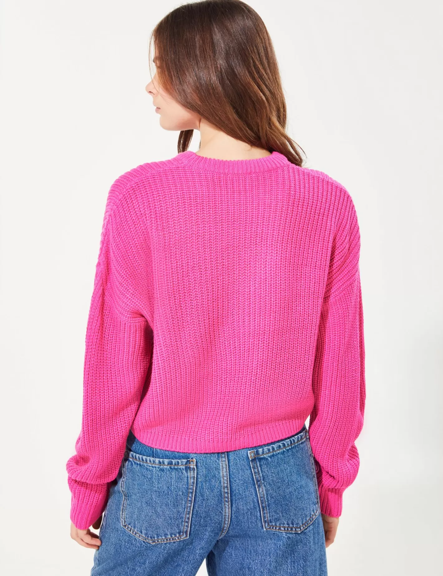 Pull court oversize fuschsia^Jennyfer Online