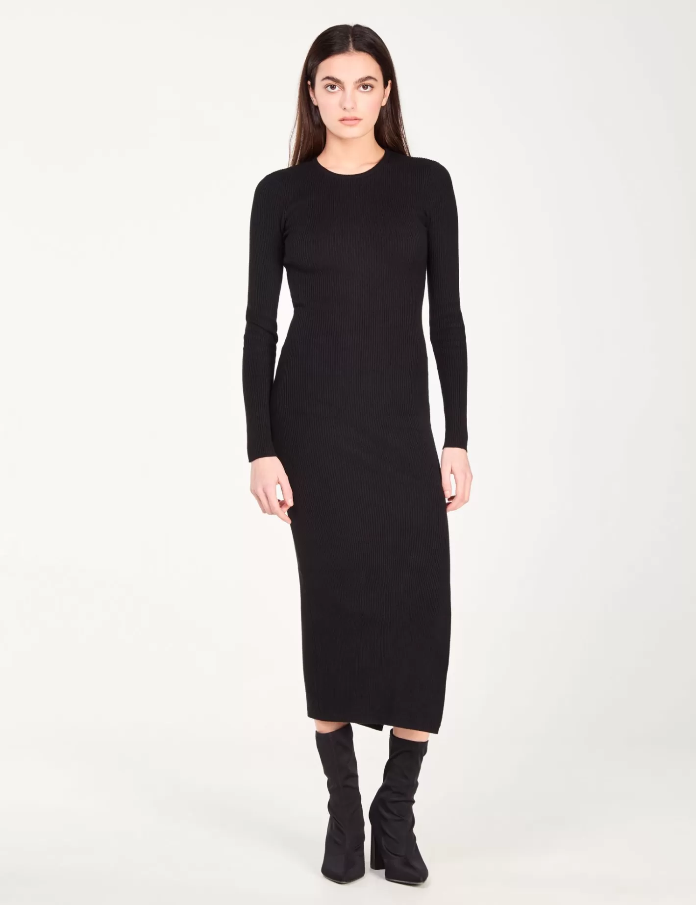 Robe longue en maille côtelée e^Jennyfer Clearance