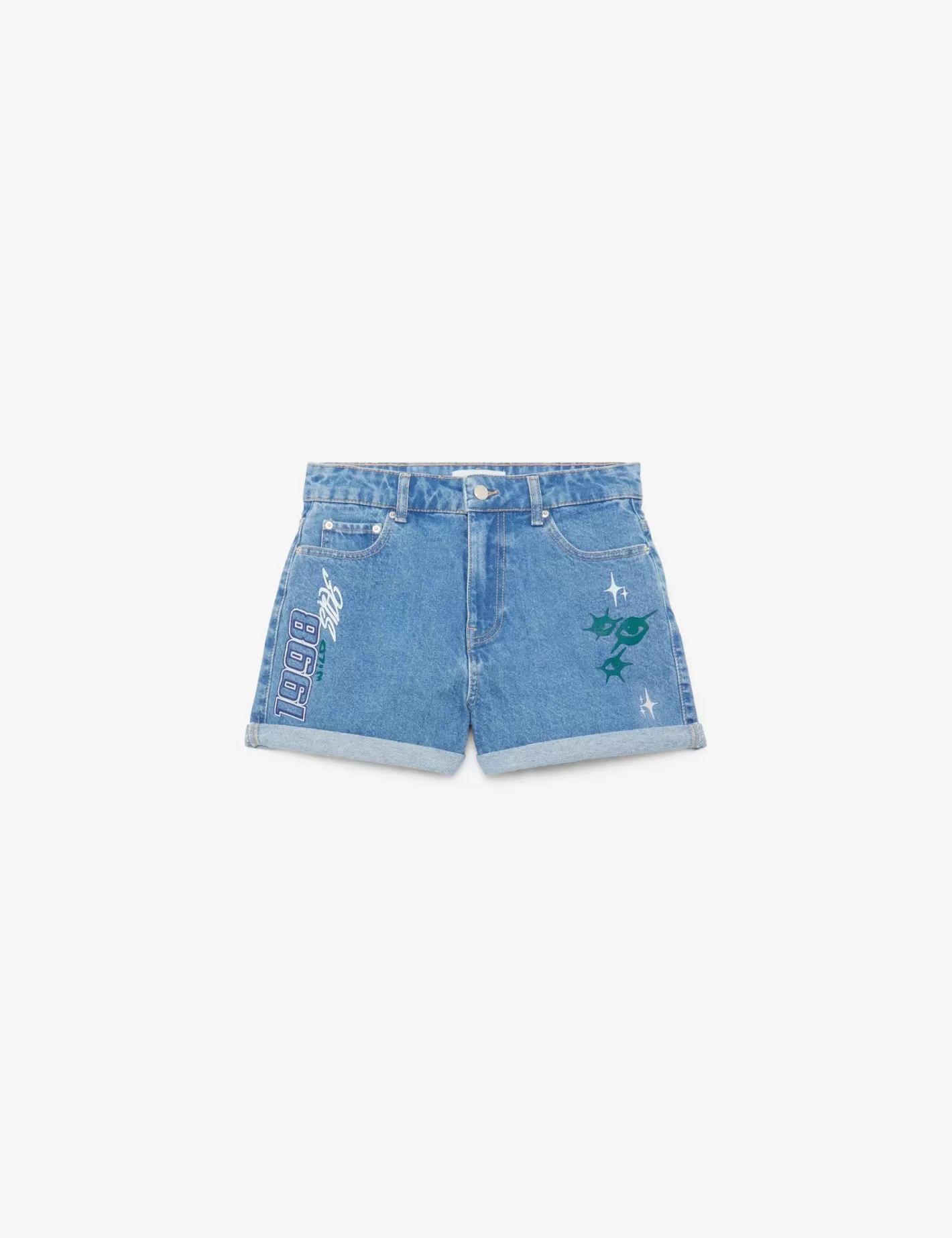 Short en jean mom fantaisies bleu^Jennyfer Shop