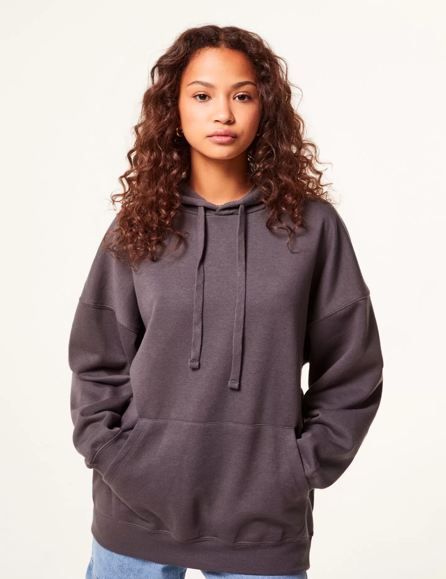 Sweat à capuche gris foncé^Jennyfer Online