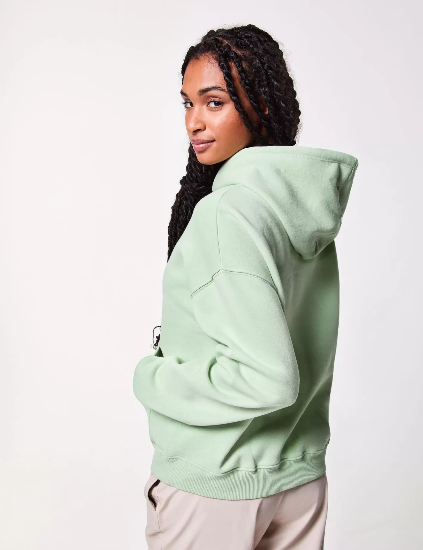 Sweat à capuche vert moyen^Jennyfer Cheap