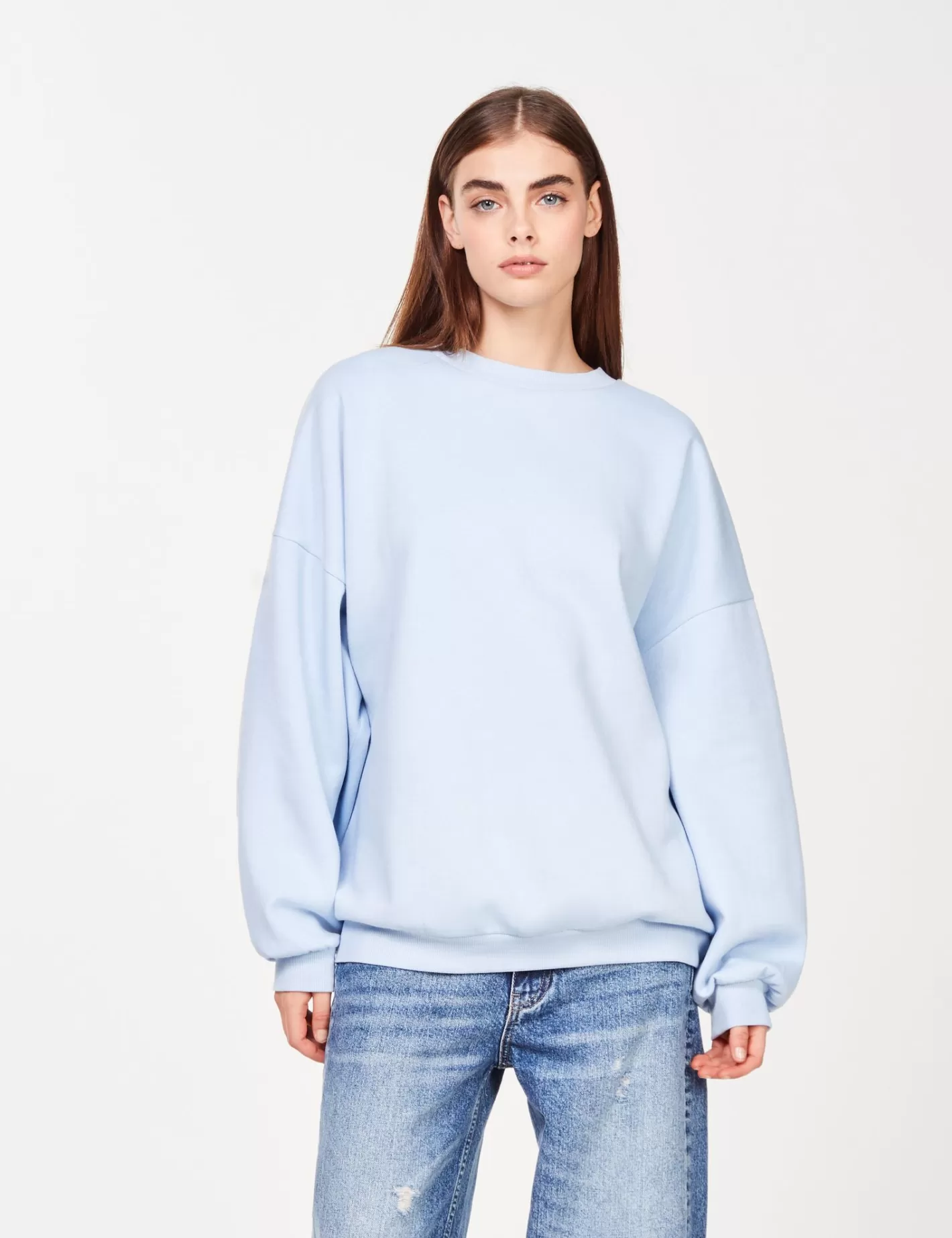 Sweat basic oversize bleu ^Jennyfer Hot