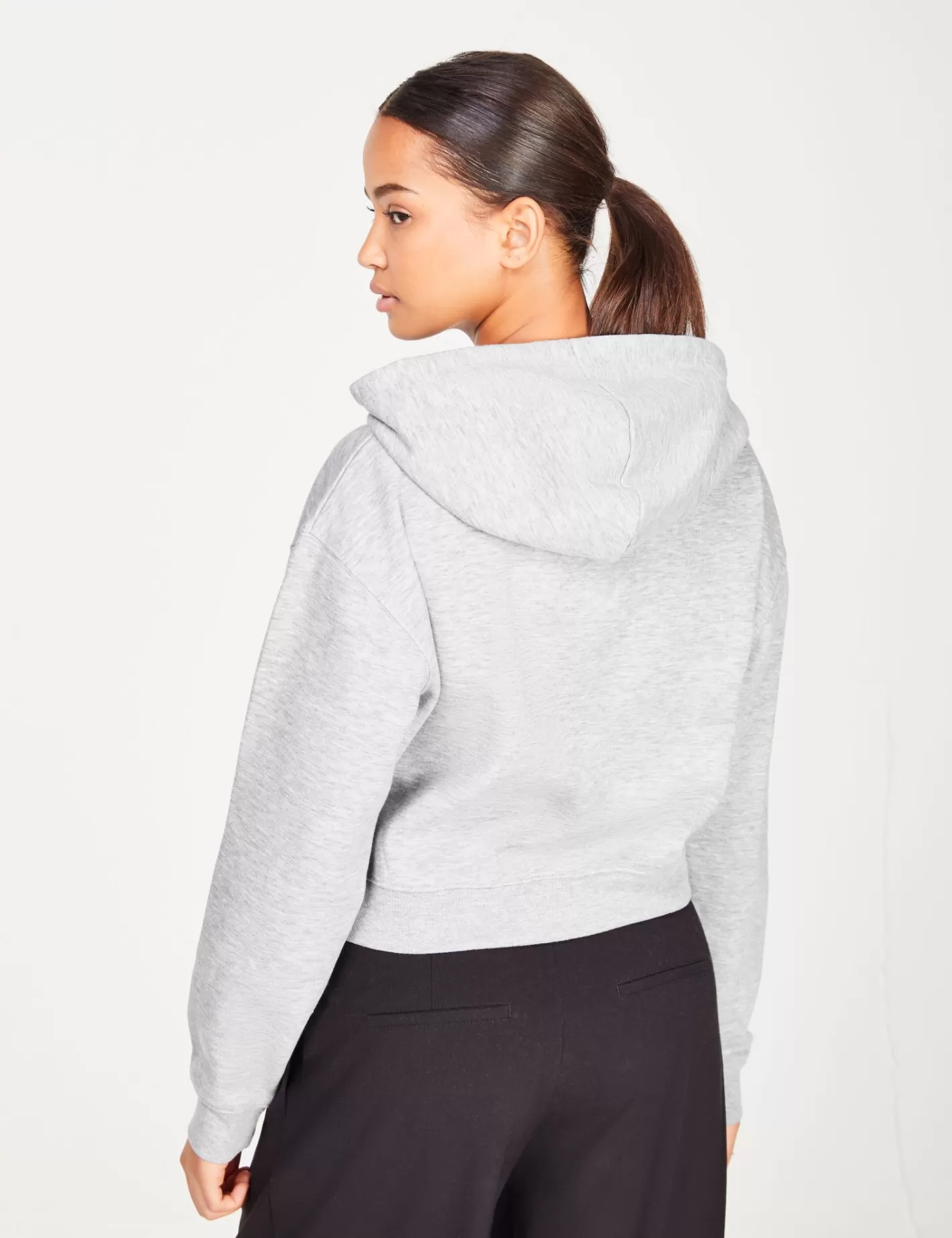 Sweat gris zippé court^Jennyfer Shop