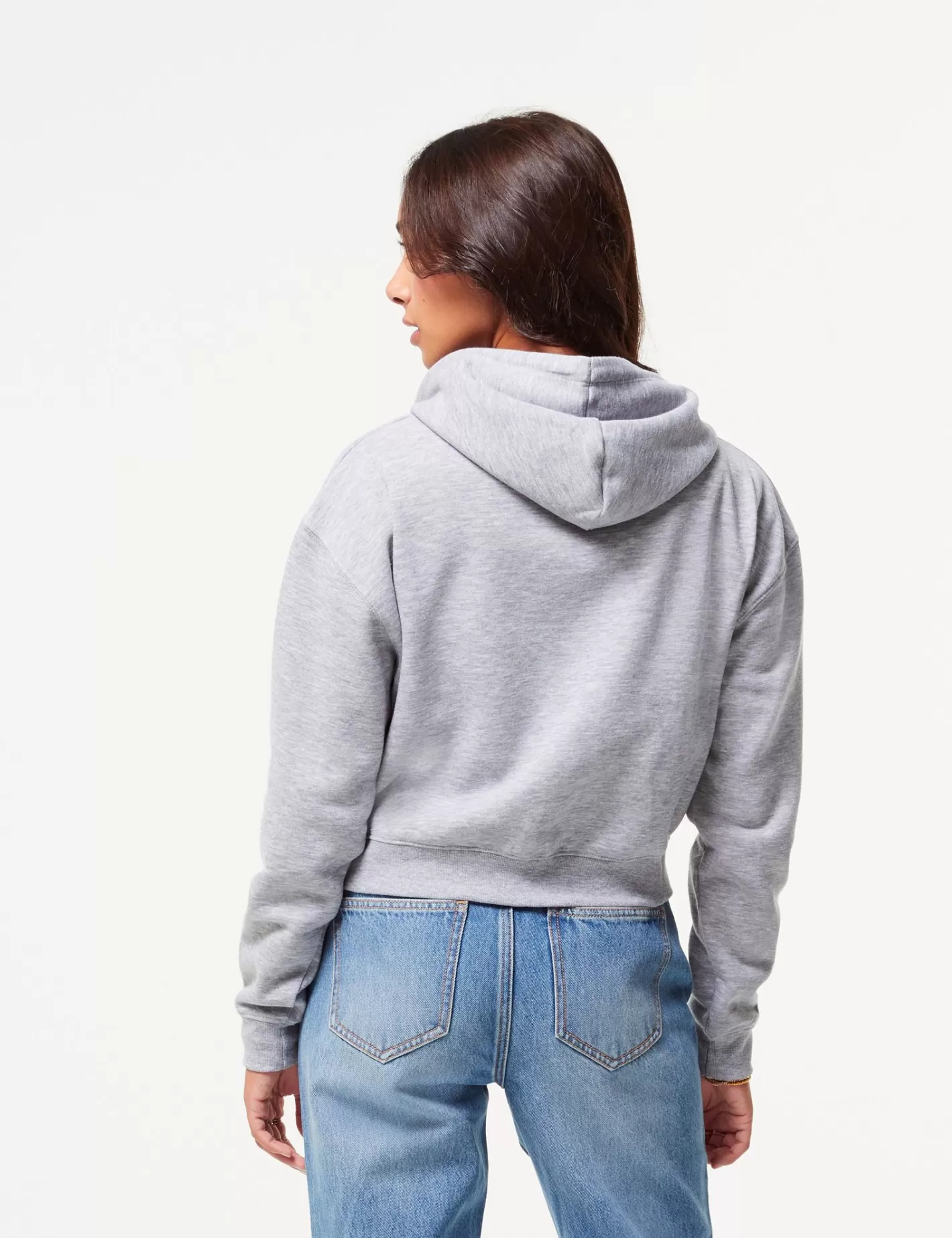 Sweat zippé basic gris chiné^Jennyfer Shop