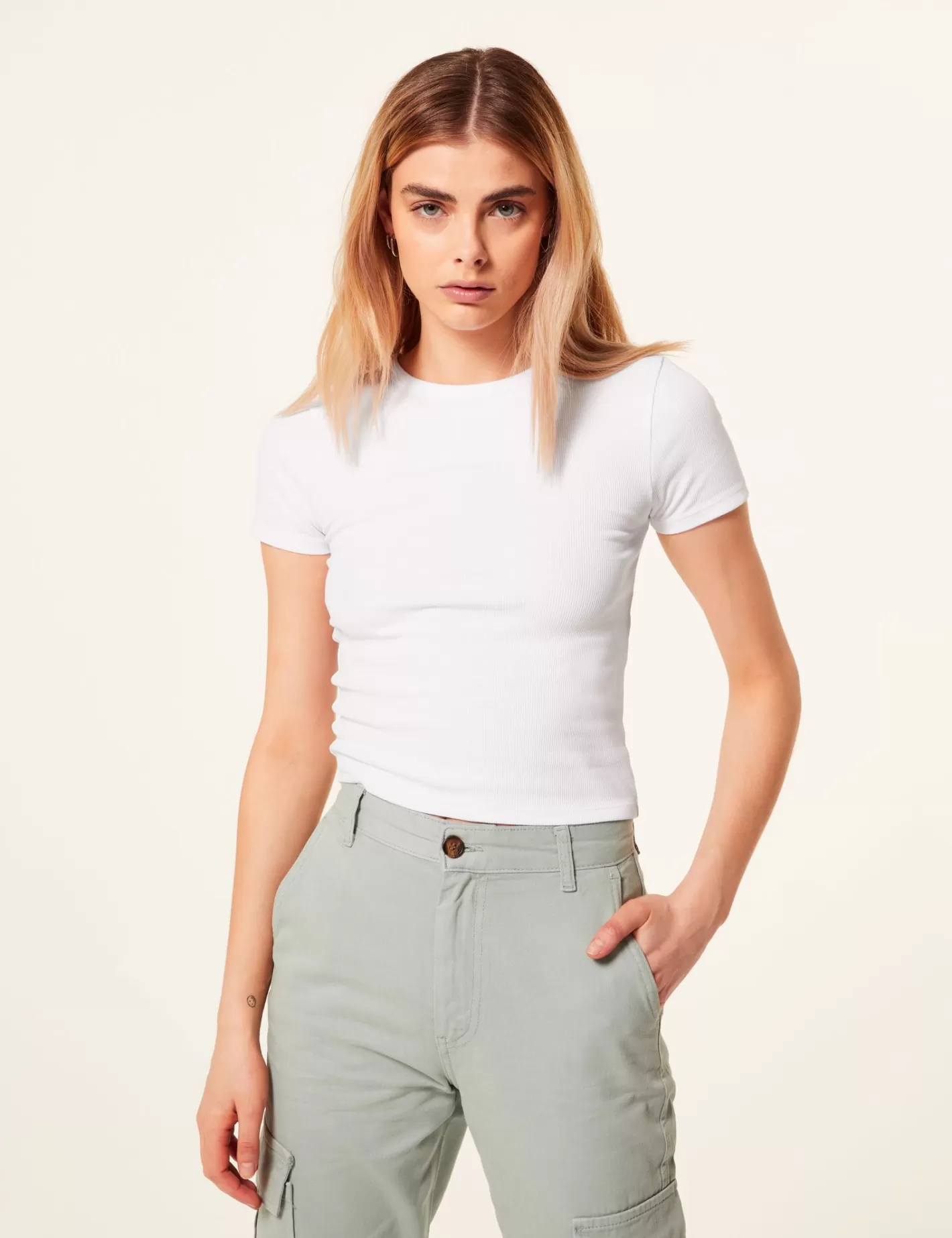 Tee-shirt côtelé basic ^Jennyfer Shop