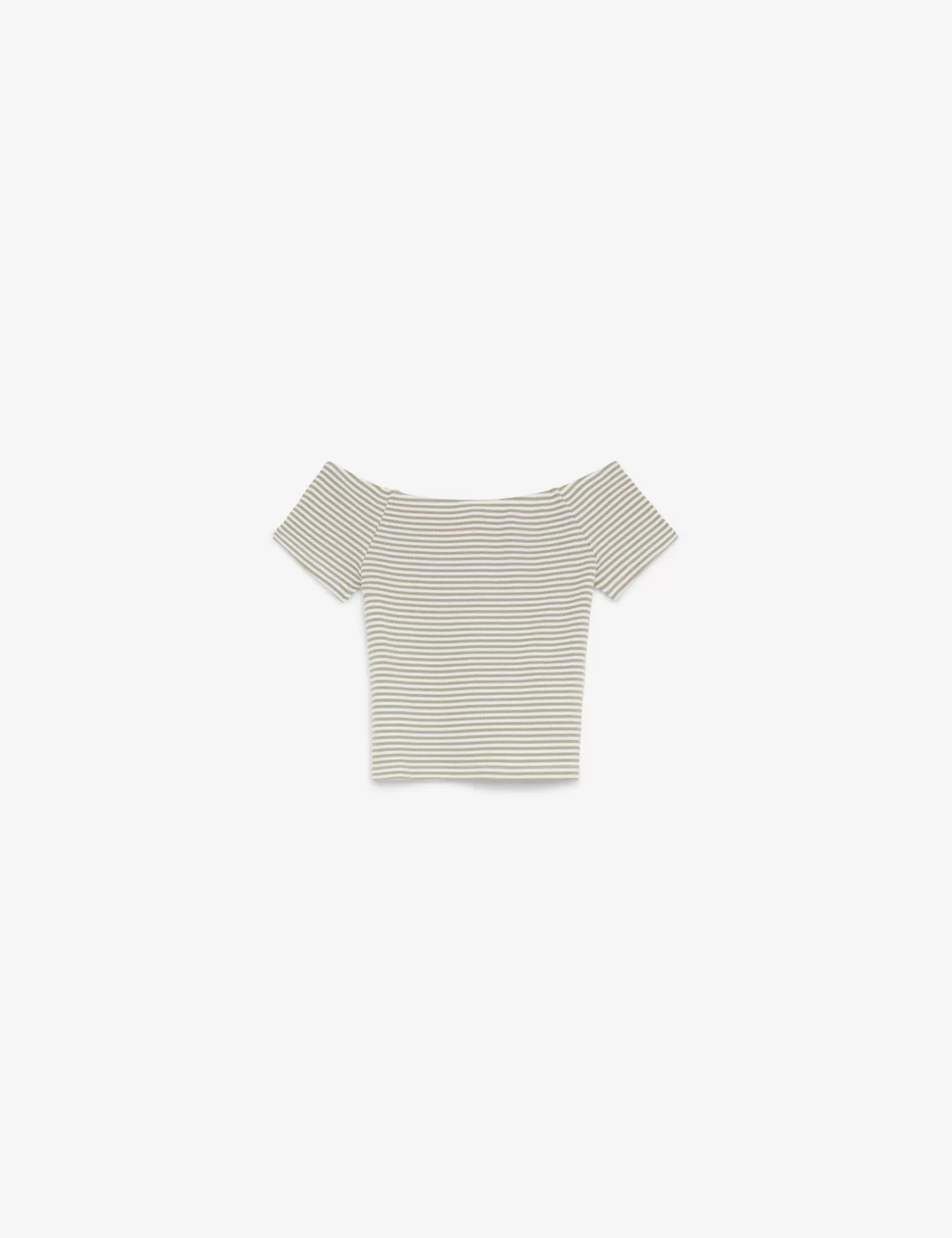 Top tee-shirt rayé vert et blanc^Jennyfer Shop