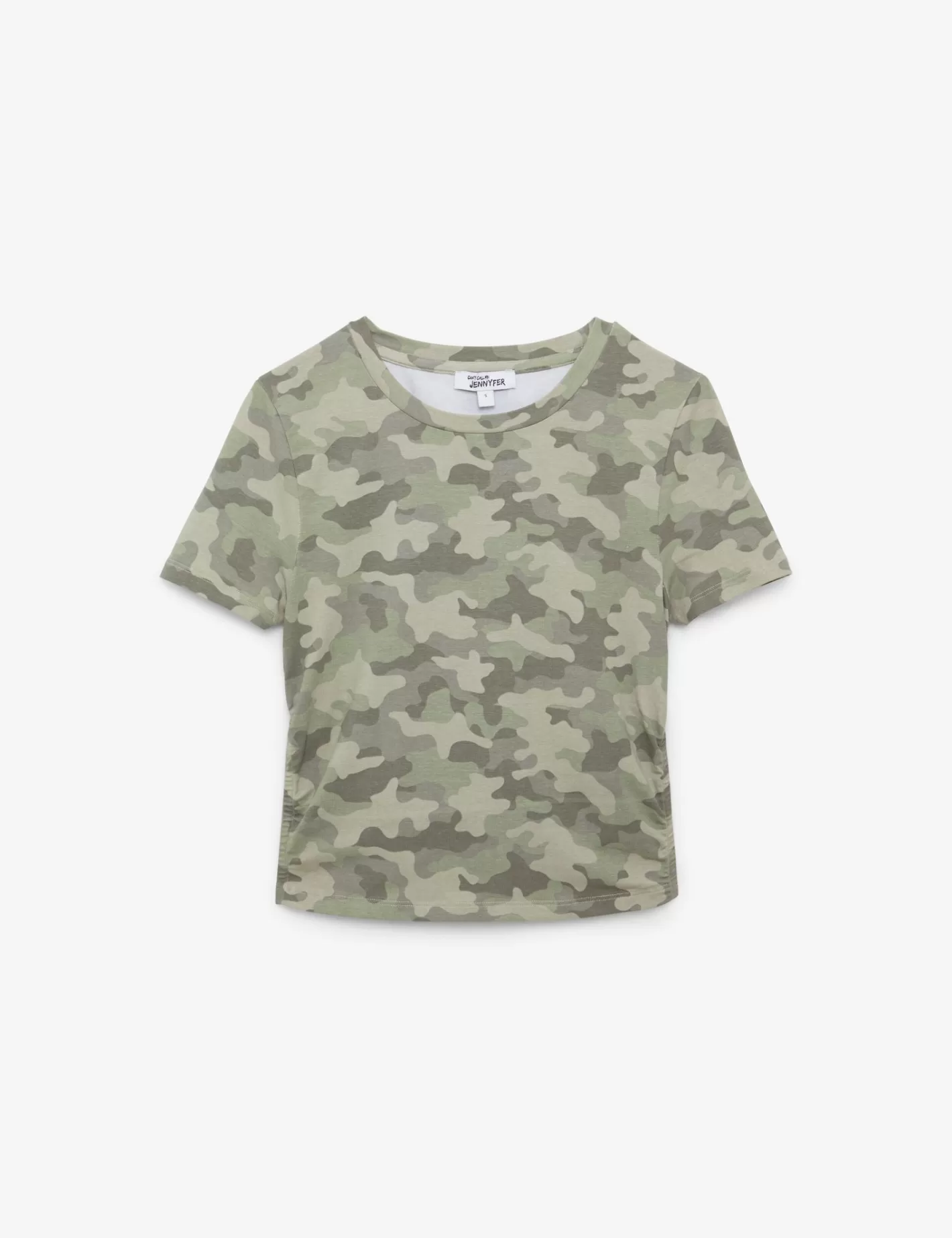 T-shirt court imprimé camouflage beige moyen^Jennyfer Cheap