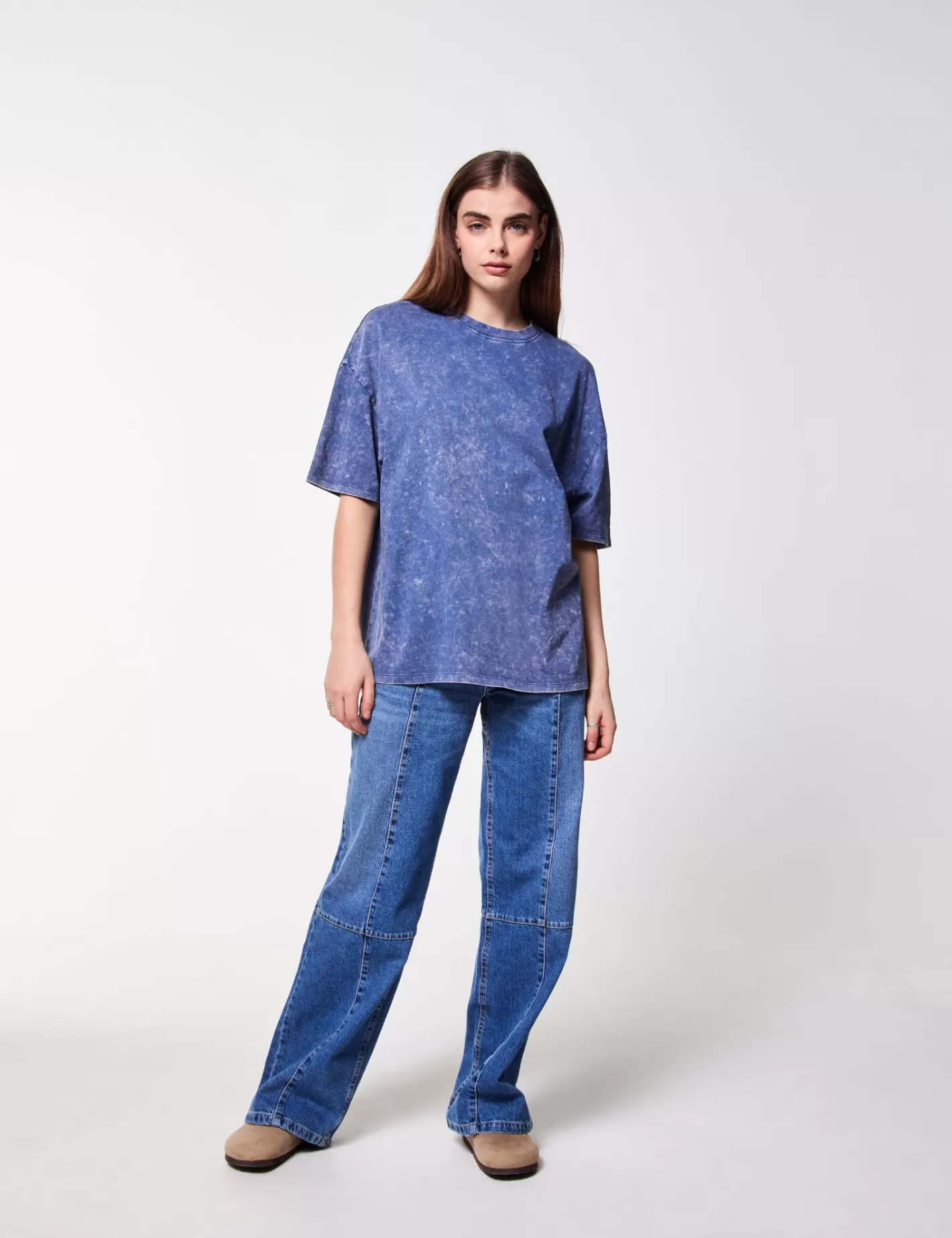 T-shirt oversize à manches courtes bleu^Jennyfer Best Sale