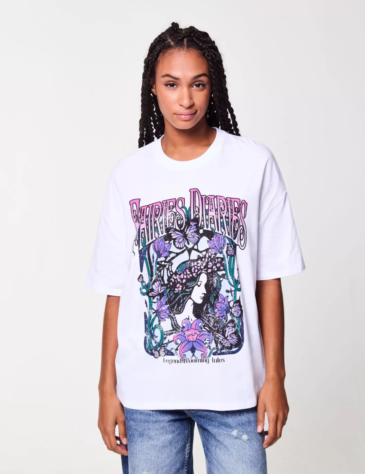 T-shirt oversize à motif fantaisies^Jennyfer Fashion