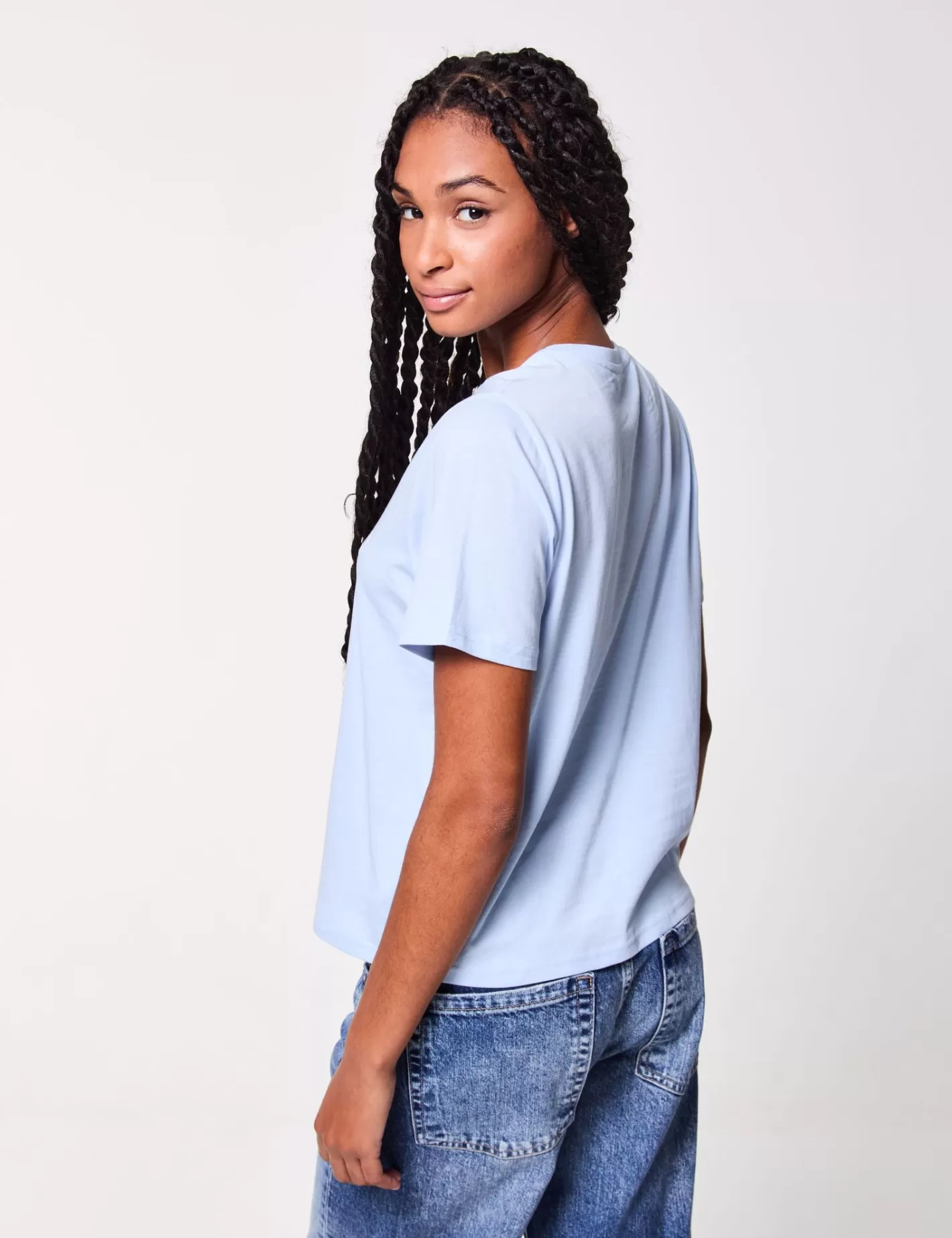 T-shirt oversize bleu à message^Jennyfer Clearance