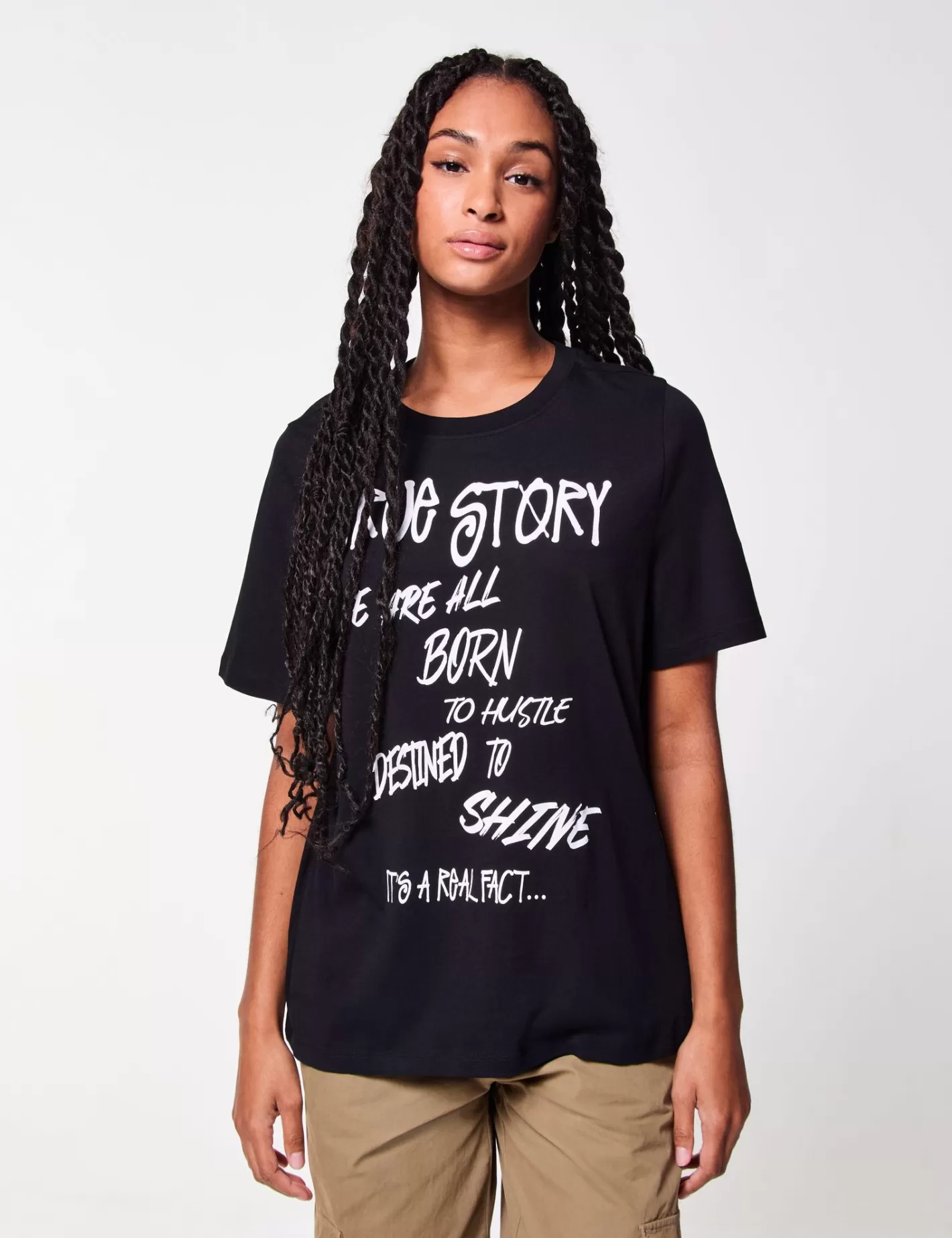 T-shirt oversize à message^Jennyfer Discount