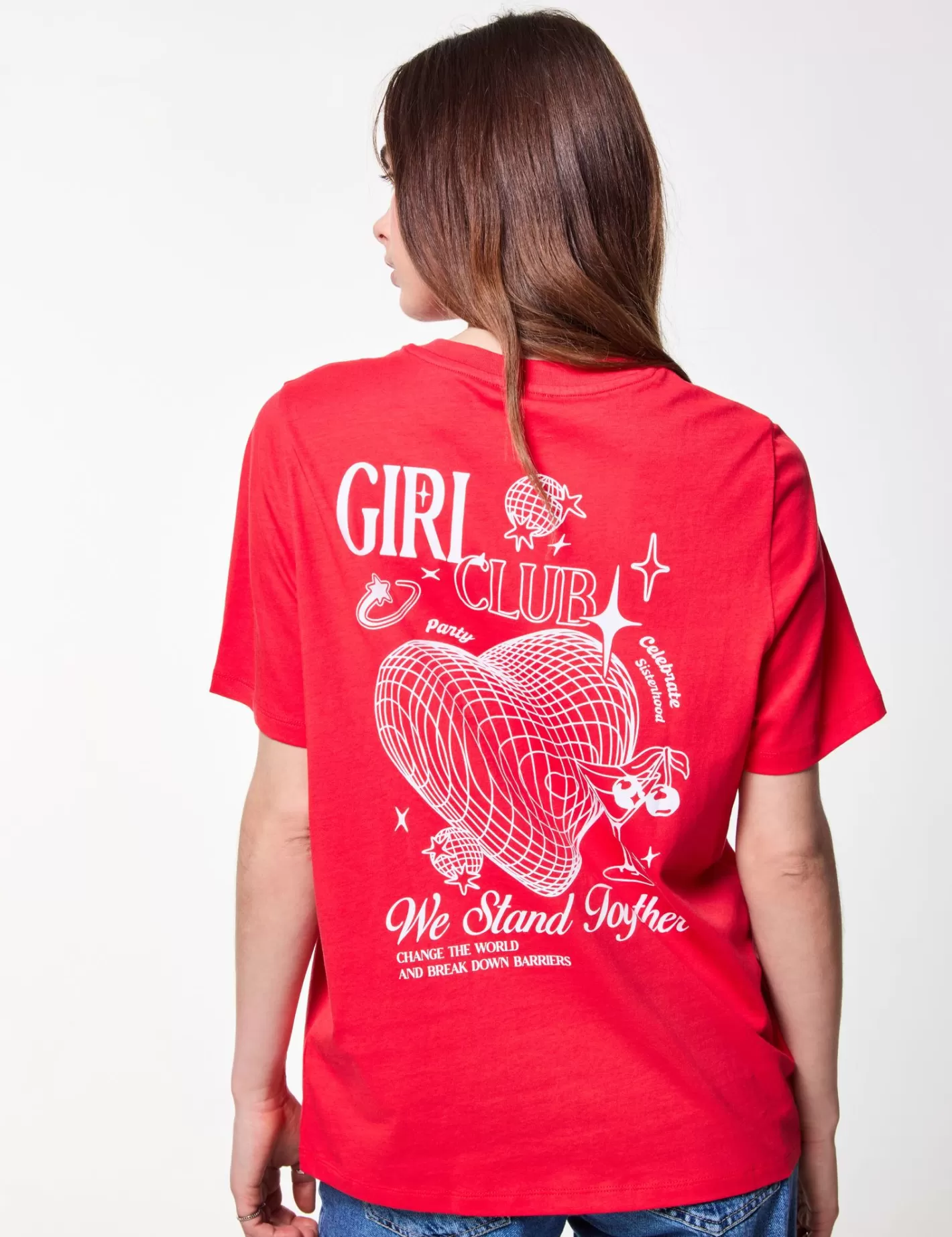 T-shirt oversize imprimé : girl club^Jennyfer Sale