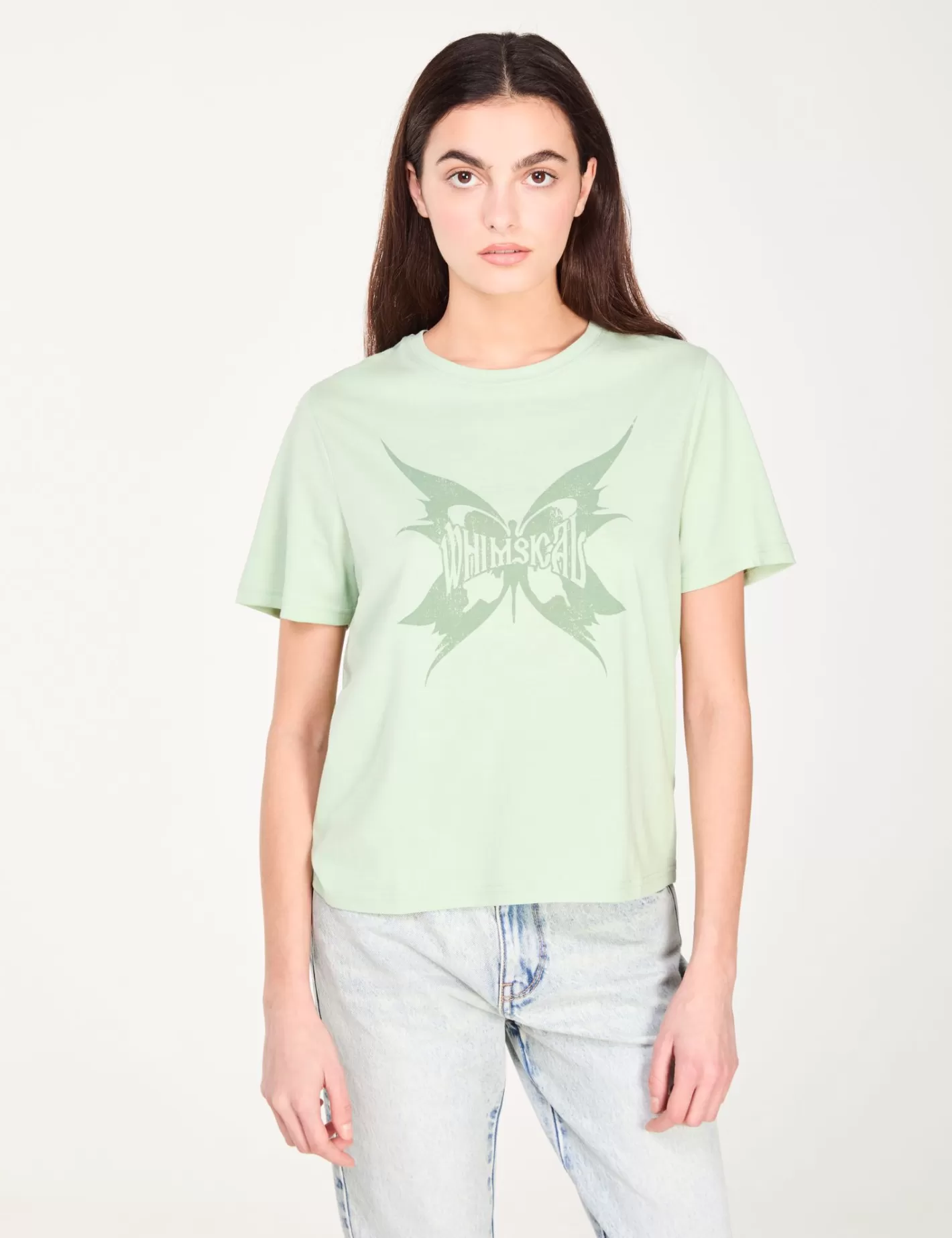 T-shirt vert imprimé : Whimsical^Jennyfer Discount